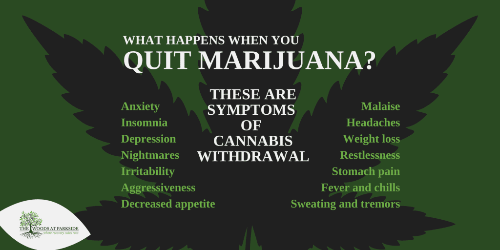 What Happens When You Quit Marijuana infographic